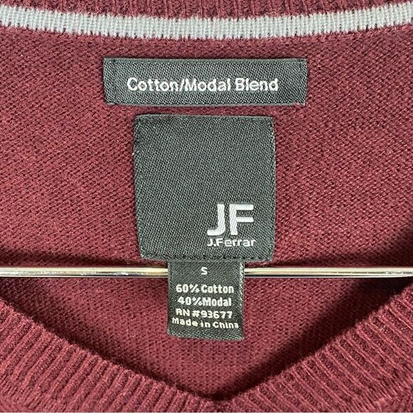JF J.Ferrar V-Neck Long Sleeve Sweater - Picture 3 of 3